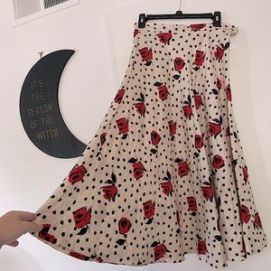 VINTAGE 1950 Rose Skirt